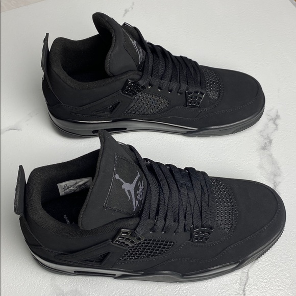 Air Jordan 4 Black Cat 2020 -Men’s Classic Sneakers Trainers - Picture 4 of 6